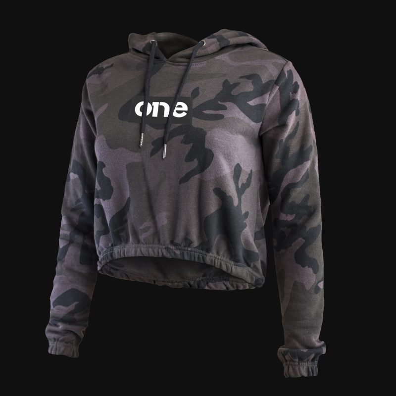 Relaxed Cropped Camo Hoodie Relaxed Cropped Camo Hoodie
