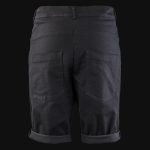 Black Denim Men's Shorts Cheetah - 02