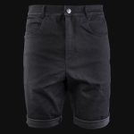 Black Denim Men's Shorts Cheetah - 03