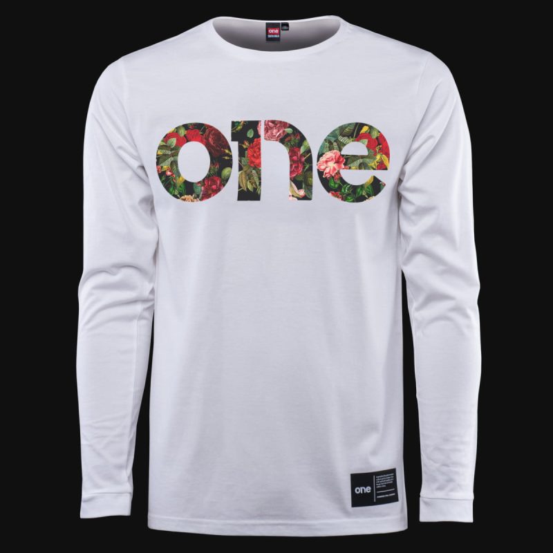 Long-Sleeve Men’s T-shirt Flower One