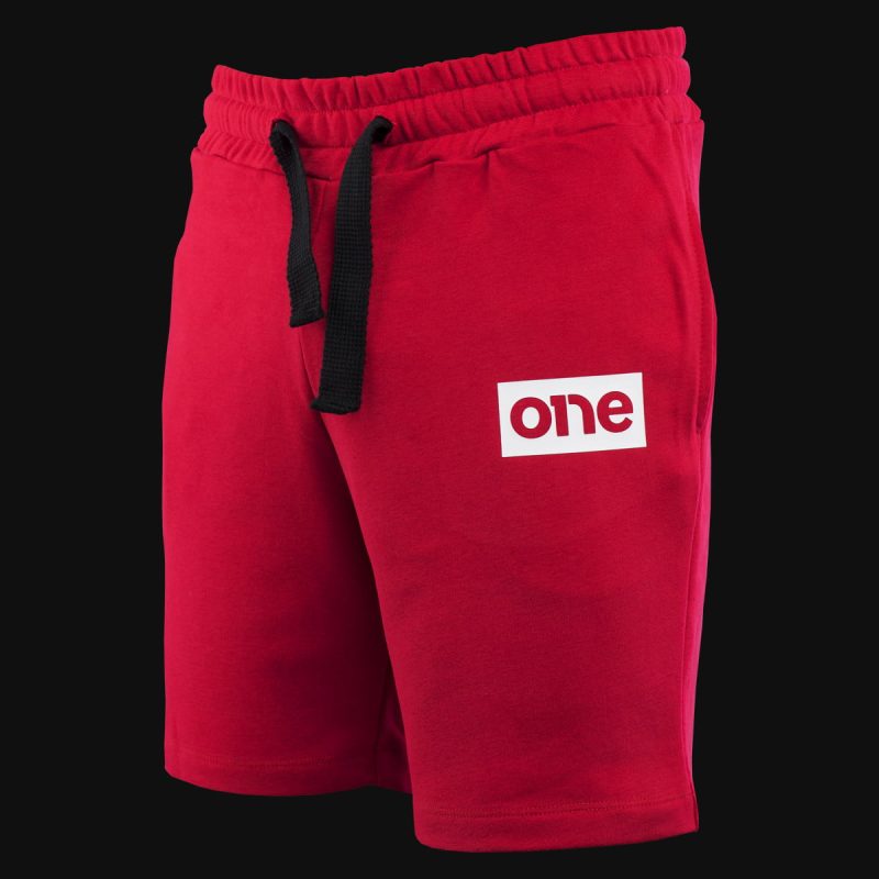 Men’s Fleece Jogger Short Pants Red Classics - 02 Men’s Fleece Jogger Short Pants Red Classics - 02