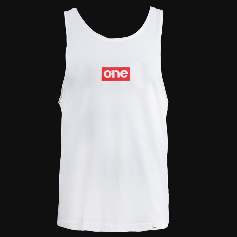 Men’s Stretch Tank Top White One - 01 Men’s Stretch Tank Top White One - 01