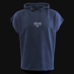 Sleeveless Men’s Hoodie Dark Blue