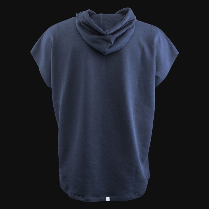 Sleeveless Men’s Hoodie Dark Blue - 02