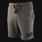 Men’s Fleece Jogger Short Pants Khaki Black Box - 02