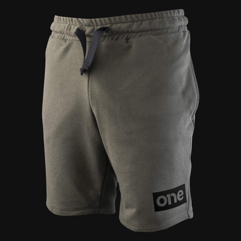 Men’s Fleece Jogger Short Pants Khaki Black Box - 02 Men’s Fleece Jogger Short Pants Khaki Black Box - 02