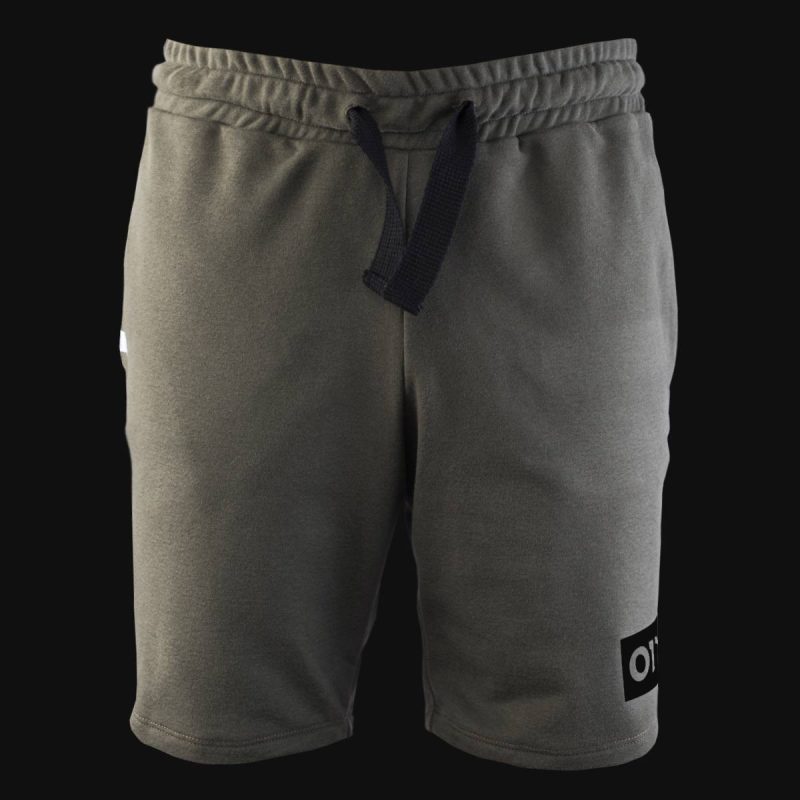 Men’s Fleece Jogger Short Pants Khaki Black Box - 03 Men’s Fleece Jogger Short Pants Khaki Black Box - 03