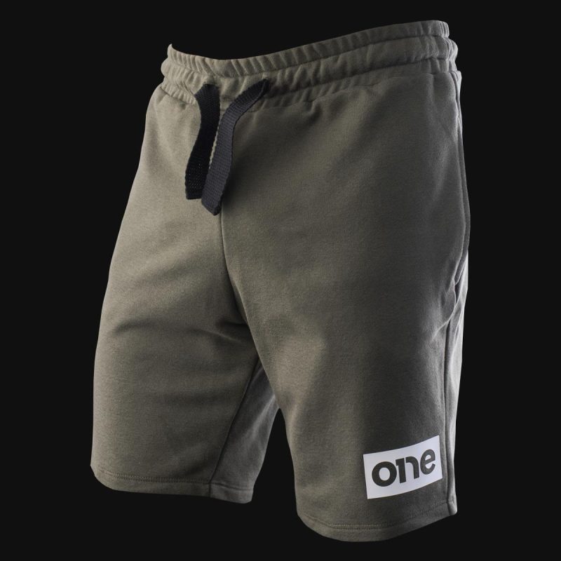 Men’s Fleece Jogger Short Pants Khaki Summer