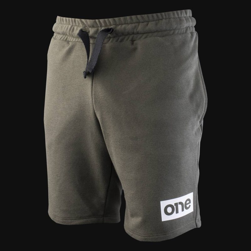 Men’s Fleece Jogger Short Pants Khaki Summer - 03