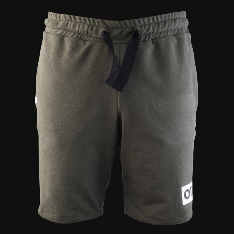 Men’s Fleece Jogger Short Pants Khaki Summer - 04