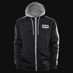 Men’s Full Zip-Up Hoodie W-stripes