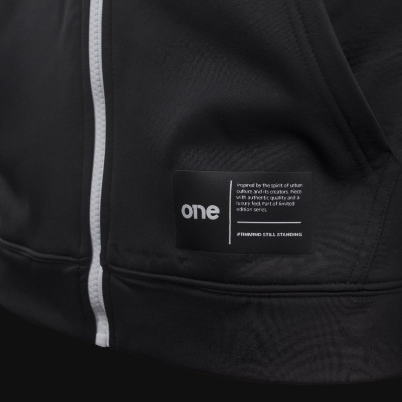 Men’s Full Zip-Up Hoodie W-stripes - 04