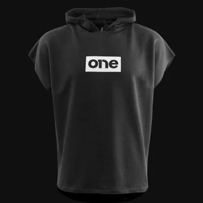 Sleeveless Men’s Hoodie White Box Logo