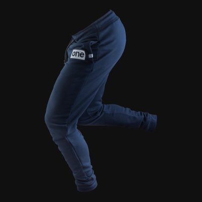 Men’s Jogger Fleece Pants Blue One