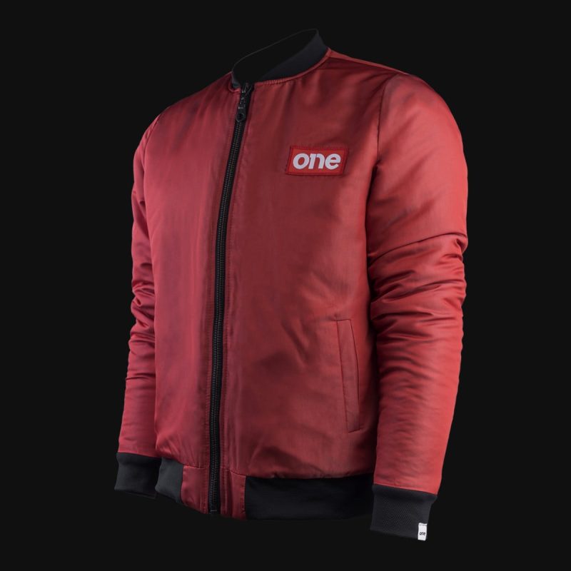 Lightweight Men’s Bomber Jacket Red One - 01