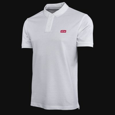 Men’s Cotton-Pique Polo Shirt Premium Technique White v03
