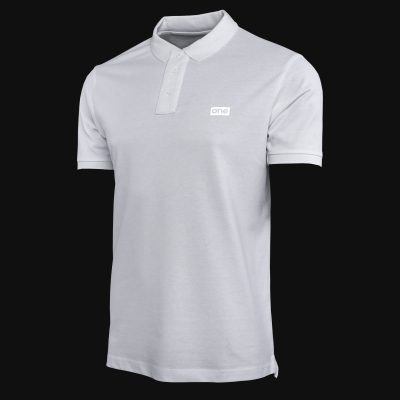 Men’s Cotton-Pique Polo Shirt Premium Technique White v02