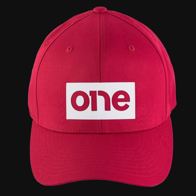 Men’s Curved Classic Cap Red One White Vers - 04 Men’s Curved Classic Cap Red One White Vers - 04