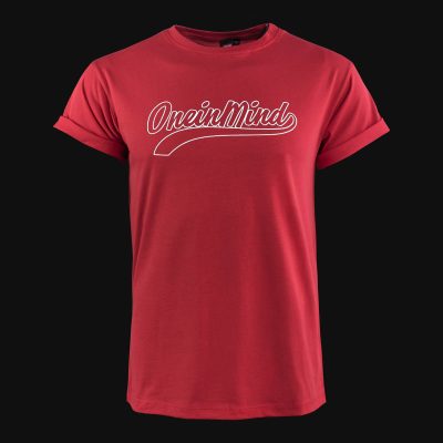 Men's T-shirt Red Manuscript